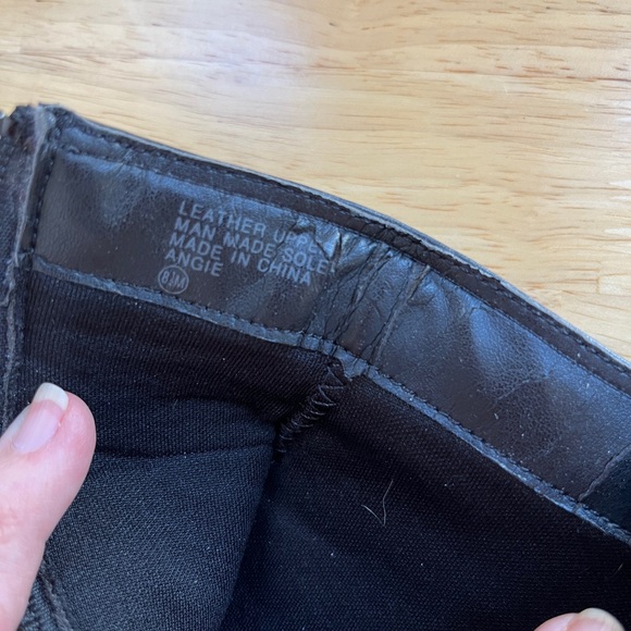 Women’s Black Leather Ankle Boots - 3” heels. Zip sides with buckle accent. - Picture 5 of 8